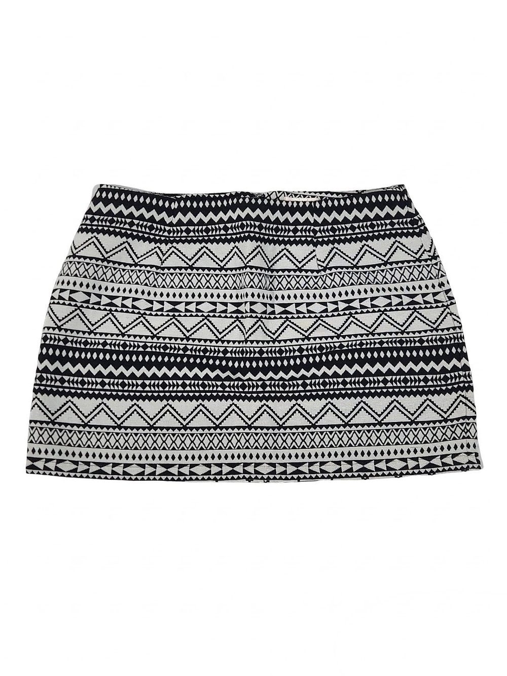 Francesca's Miami XL Mini Skirt Black White Nirvana176